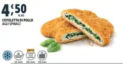 Deco Superfreddo Cotoletta di pollo agli spinaci offerta