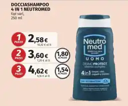 Ipercoop Docciashampoo 4 in 1 Neutromed offerta