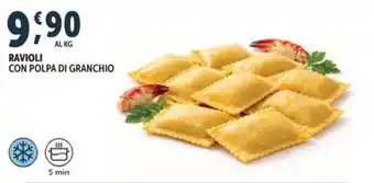Ravioli con polpa di granchio