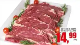 Pewex Bistecche costa s/o b/a vitellone offerta