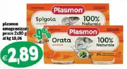 Il Castoro Supermercati Plasmon omogeneizzati pesce offerta
