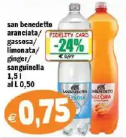Il Castoro Supermercati San Benedetto aranciata gassosa offerta