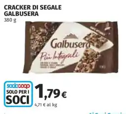 Ipercoop Cracker di segale Galbusera offerta