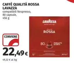 Ipercoop Caffè qualità rossa Lavazza offerta