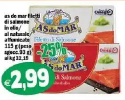 Il Castoro Supermercati Filetto di Salmone ASdoMAR offerta