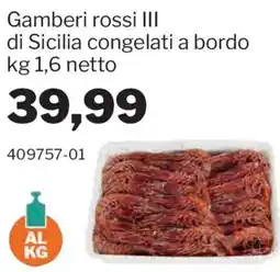 GrosMarket Gamberi rossi III di Sicilia offerta
