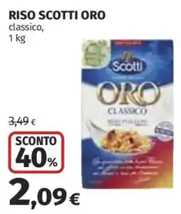 Ipercoop Riso Scotti Oro classico offerta
