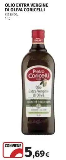 Ipercoop Olio extra vergine di oliva Coricelli classico offerta