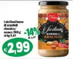 Il Castoro Supermercati I siciliani burro di arachidi classico offerta