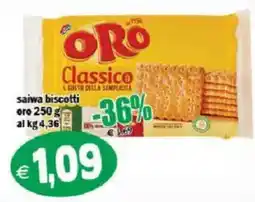 Il Castoro Supermercati saiwa biscotti oro offerta