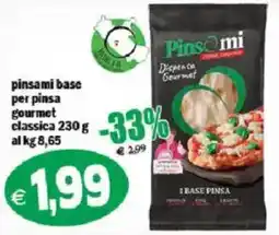 Il Castoro Supermercati Pinsami base per pinsa gourmet classica offerta
