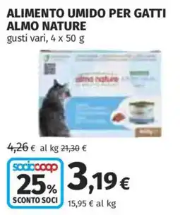 Ipercoop Alimento umido per gatti Almo Nature offerta