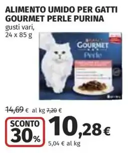 Ipercoop Alimento umido per gatti Gourmet Perle Purina offerta
