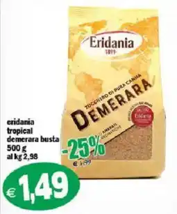Il Castoro Supermercati Eridania zucchero di pura canna demerara offerta