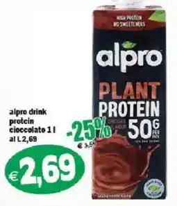 Il Castoro Supermercati alpro drink protein cioccolato offerta
