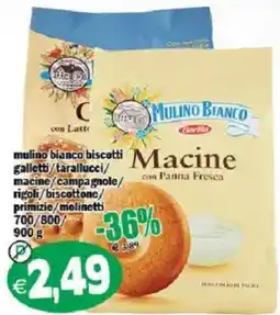 Il Castoro Supermercati Mulino Bianco Macine con Panna Fresca offerta
