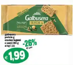 Il Castoro Supermercati Galbusera protein g cracker legumi e semi offerta