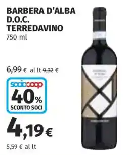 Ipercoop Barbera d'Alba D.O.C. Terredavino offerta