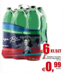 Pewex Rosa Blu acqua effervescente naturale offerta