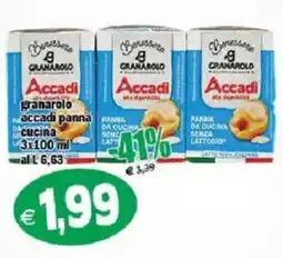 Il Castoro Supermercati Accadi granarolo panna da cucina senza lattosio offerta