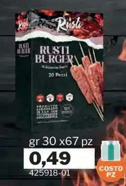GrosMarket Rusti Burger offerta