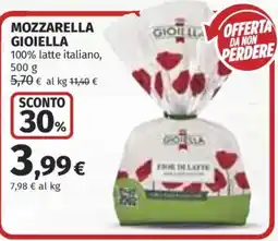 Ipercoop Mozzarella Gioiella offerta