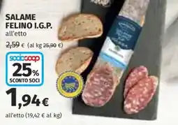 Ipercoop Salame Felino I.G.P. offerta