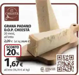 Ipercoop Grana Padano D.O.P. Cheesta offerta
