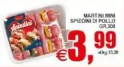 Pewex Martini mini spiedini di pollo offerta