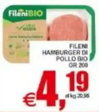 Pewex Fileni hamburger di pollo bio offerta
