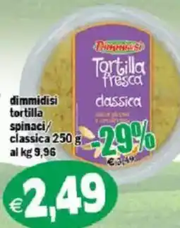 Il Castoro Supermercati Tortilla fresca classica offerta