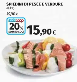 Ipercoop Spiedini di pesce e verdure offerta