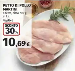 Ipercoop Petto di pollo Martini offerta