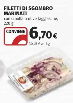 Ipercoop Filetti di sgombro marinati offerta