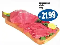 Il Castoro Supermercati carpaccio di vitella offerta