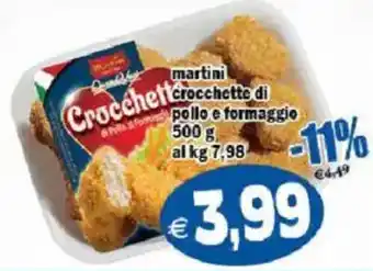 Il Castoro Supermercati Crocchette di pollo e formaggio offerta