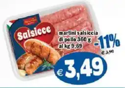 Il Castoro Supermercati Martini Salsicce offerta