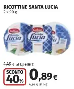 Ipercoop Ricottine Santa Lucia offerta
