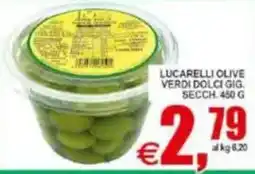 Pewex Lucarelli olive verdi dolci gig. offerta