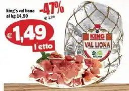 Il Castoro Supermercati King's Val Liona offerta