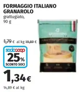 Ipercoop Formaggio italiano Granarolo grattugiato offerta