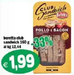 Il Castoro Supermercati Beretta club sandwich offerta