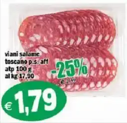 Il Castoro Supermercati Viani salame toscano p.s. aff offerta