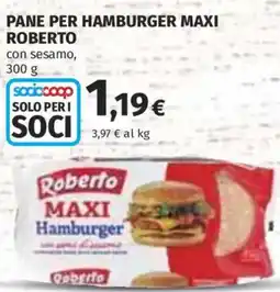 Ipercoop Pane per hamburger maxi Roberto con sesamo offerta