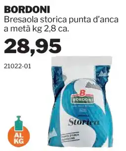 GrosMarket Bresaola storica punta d'anca Bordoni offerta