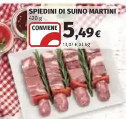Ipercoop Spiedini di suino Martini offerta
