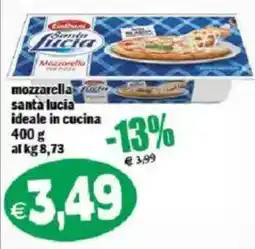 Il Castoro Supermercati Mozzarella santa lucia offerta