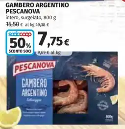 Ipercoop Gambero argentino Pescanova offerta
