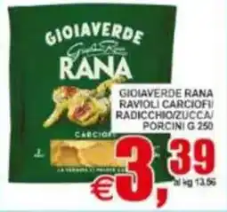 Pewex Gioiaverde Rana Ravioli Carciofi Radicchio/Zucca/ Porcini offerta