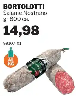 GrosMarket Salame Nostrano Bortolotti offerta
